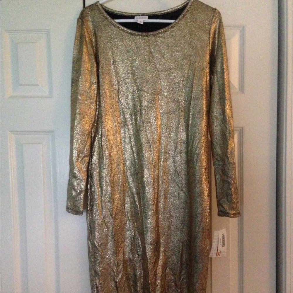 New Lularoe elegant Debbie medium gold